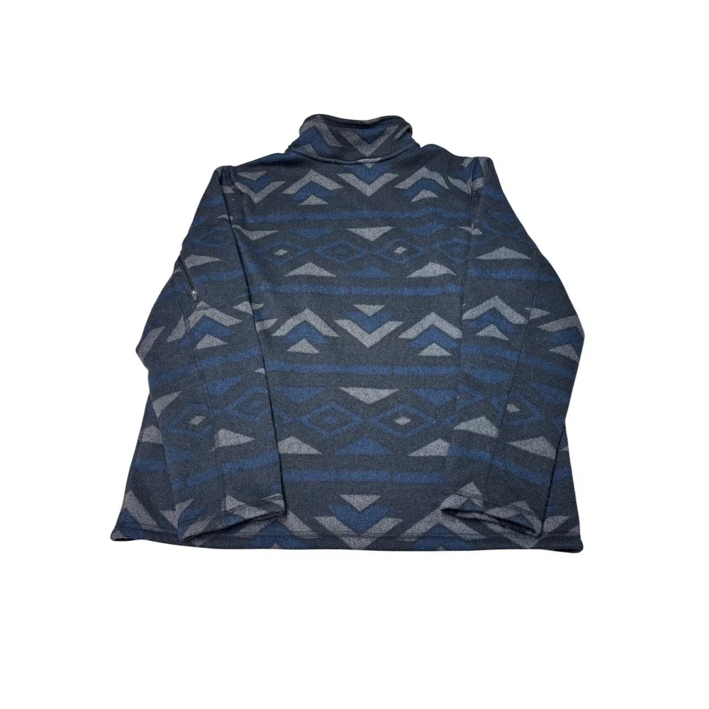 The North‎ Face Mens Geometric Print Fleece Quarter Zip Jacket XL